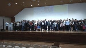 Foto de la conferencia motivacional para la facultad de arquitectura de la Universidad Autónoma de Lima