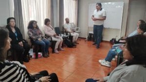 Taller de sanación de la autoestima, foto de una sesión, abril de 2022